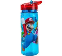CARTOON Borraccia in tritan Super Mario ecozen con beccuccio ripiegabile bottiglia per bambini 580 ml BPA Free