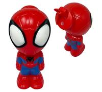 CARTOON Borraccia Spiderman Marvel 300 ml con Beccuccio Ripiegabile per Bambini Forma Personaggio Tridimensionale BPA Free