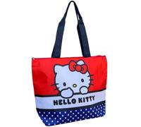 CARTOON Borsa mare Hello Kitty borsa a spalla in tessuto con manici 45 cm accessorio da spiaggia