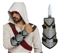 CARTOON Bracciale Assassino Ninja con pugnale retrattibile 30 cm Accessorio Travestimenti Ninja Carnevale Halloween Cosplay