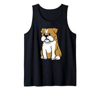 Cartoon Bulldog Inglese Cane Canotta