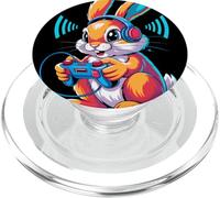 Cartoon Bunny Gamer Headphones Controller Gaming Bunny PopSockets PopGrip per MagSafe