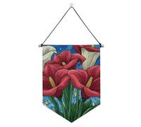 Cartoon Calla Lily Colorful 4 luglio Independence Day banner per appendere con asta telescopica porta banner banner partito e decorazioni per Festival & giorno speciale