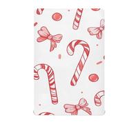 Cartoon Candy Cane Bow Merry Christmas presepe lenzuolo con angoli biancheria da letto per ragazzi 52 ''x28 '' sabanas para cunas de ni?a