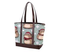 Cartoon capybara-39 borse a tracolla per le donne grandi borse in morbida pelle lavata e borse resistenti, multicolore, 33,8 x 12 x 31 cm/13,3 x 4,7 x 12,2 pollici