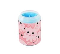 Cartoon Carino animale mare rosa riutilizzabile cane Piede Cleaner Cup Morbido Silicone Setole Animali Kit di Pulizia per Gatti Cani