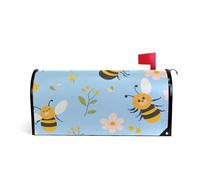 Cartoon Carino Giallo Nero Bee Decorativo magnetico mailbox copre per il Ringraziamento carino pasqua magnetica cassetta postale formato standard copertura para buzon