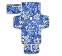 Cartoon Carino Grigio Koala Riutilizzabile Lavabile Fasciatoio Pad con Tasca in Tessuto Pannolino Fasciatoio Fasciatoio Bambino Travel Station Kit cambiadores de pa?ales para Bebes