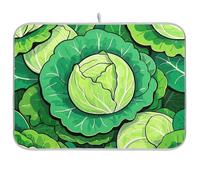 Cartoon Carino Verde Cavolo Riutilizzabile Piatto Mat 18x24 Rettangolo Grande Scolapiatti Pad Decorativo Home Decor Essentials