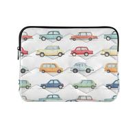 Cartoon Cars Collection 13-14 Pollici Custodie per Laptop Impermeabile Custodia per Computer con Cerniera per Donne Uomini