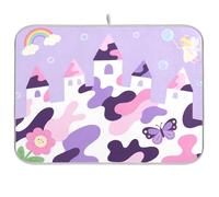 Cartoon Castle Kitchen Dish Dryer Piatto scolapiatti stuoia per il bancone della cucina grande scolapiatti stuoia 18 x 24