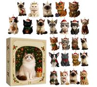 Cartoon Cat Christmas Tree Decorations Countdown - Charm Decorative | 2025 Christmas Advent For Tree Entryway Car Party Wreaths Shops Holiday Kids Teens Women Men