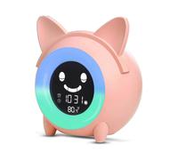Cartoon Cat Mini Alarm Clock 2023 New Children's Sleep Wake-up Clock Creative Digital Electronic Clock with Night Light