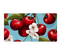 Cartoon Cherry-1710 - Tappetini da cucina deluxe per pavimento, lavabili in lavatrice e impermeabili, ad asciugatura rapida, antiscivolo, con design retrò vintage