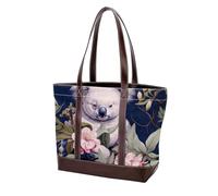 Cartoon Cherry-1739 Fashion Washed durevole borsa in pelle per le donne Top Handle Ladies Borse a tracolla con tasche cerniera, Multicolore 07, 33.8x12x31cm/13.3x4.7x12.2 in