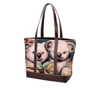 Cartoon Cherry-1739 Fashion Washed durevole borsa in pelle per le donne Top Handle Ladies Borse a tracolla con tasche cerniera, Multicolore 06, 33.8x12x31cm/13.3x4.7x12.2 in