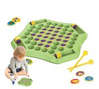 Cartoon Chess Game - 58x Learning Puzzle Board, gioco di compatta, logica portatile, giocattolo educativo per il cervello, set di viaggi familiari | Attività di pensiero interattivo pe