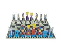 Cartoon Chess Set with Themed Pieces, Enlightenment Game & Educational Gift for Kids Beginners