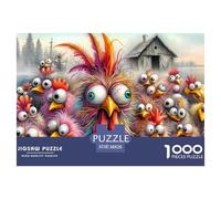 Cartoon Chicken Crowd Quality Paper Material Excellent Hobby for Quiet Time, Weekends And Holiday Relaxation 38x26cm/1000pcs