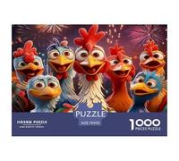 Cartoon Chicken Group Smooth Surface Pieces Great for Improving Patience, Focus And Cognitive Ability in Spare Time 70x50cm/1000pcs