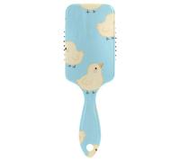 Cartoon Chicks Blu liscio cuoio capelluto massaggiatore crescita dei capelli Progettato cuoio capelluto massaggiatore spazzola per capelli spessi con manico ergonomico cepillo anti crespo para cabello