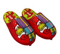CARTOON Ciabatte The Grinch invernali unisex pantofole calde in poliestere con suola antiscivolo TPR design natalizio ufficiale Dr. Seuss