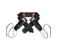 CARTOON Cinturone in similpelle con doppia fondina da cowboy accessorio per costume e travestimenti di carnevale da adulto