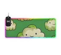 Cartoon Cloud Wirel Charging Glowing pad Mouse impermeabile Studio 89,9 x 39,9 cm tappetino per mouse per scrivania