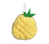 Cartoon Coin Purse - Plush Fruit Shape Small Wallet, Soft Keychain Bag