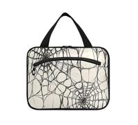 Cartoon Color Puzzle Hanging Makeup Bag per il viaggio con gancio, Designer pieghevole Make up Borse per accessori da viaggio Camping estuche para brochas maquillaje L