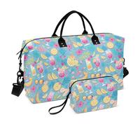Cartoon Comic Bright Color Estate Decorativo Weekend Bag Palestra Sport Carry con Toiletry Bag per Viaggi di Lavoro Grande Capacità bolso de para Hombre