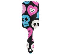 Cartoon Cool e Colorful Graffiti spazzola antistatica per donne capelli spessi Progettato massaggiatore testa per capelli bagnati con manico ergonomico cepillo para cabello rizado