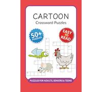 Cartoon Crossword Puzzles: Crossword Puzzles with Easy to Read Print about Cartoons, Superheroes, Comic and More I 6x9 inches, 120 pages I 50+ Puzzles … Unique Gift for puzzle lovers and cartoon fans