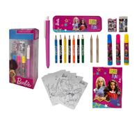 CARTOON Cubo cancelleria 25 pezzi Barbie accessori per bambini attività creative disegnare colorare