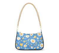 Cartoon Cute Bee FIORE e catena alla moda bianca borsa a tracolla borse da donna per le signore