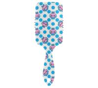 Cartoon Cute Blue-rosa Monster friendly blow dry brush Progettato massaggiatore testa per capelli spessi con manico ergonomico cepillo para cabello rizado