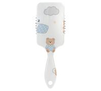Cartoon Cute Brown Teddy Bear antistatico massaggiatore crescita dei capelli Progettato massaggiatore testa per asciugatura con manico ergonomico cepillo para cabello rizado