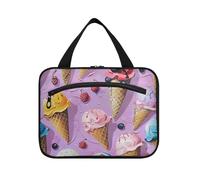 Cartoon Cute Color Ice Cream Hanging Travel Toiletry Bag Hanging con gancio, Designer Unisex kit Bag per gli uomini per le donne in viaggio zaino in spalla bolso para maquillaje L