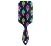 Cartoon Cute Color Neon Neon Ice Cream spazzola di massaggio antistatica per la crescita dei capelli Progettato massaggiatore testa cuoio capelluto per capelli spessi con manico ergonomico cepillo