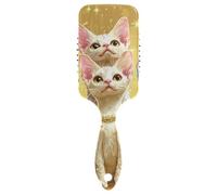Cartoon Cute Devon Rex Cats Realistic Style antistatico donne spazzola per capelli Progettato massaggiatore testa per capelli lunghi con manico ergonomico cepillo anti crespo para cabello