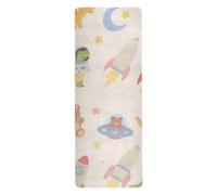 Cartoon Cute Dinosaur ROCKETS yoga stuoie per palestra stampato, antiscivolo, caldo yoga mat asciugamano con borsa tapete para ejercicio 180,3 x 66 cm