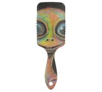 Cartoon Cute Green Aliens spazzola antistatica per capelli spessi Progettato massaggio cuoio capelluto per la crescita dei capelli con manico ergonomico cepillo para cabello rizado