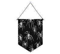Cartoon Cute Halloween Black Spider banner gancio per parete con asta telescopica banner partito per esterni appeso decorazione della parete per interni, all'aperto partito suministros para fiesta de