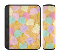 Cartoon Cute Ice Cream 2 pz Cintura di Sicurezza Copertura Rilascio Stress al Collo e Spalle per Van Accessorios para carro