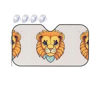 Cartoon Cute Little Lion Si tratta di una visiera parasole per parabrezza dell'auto, che non occupa troppo spazio e protegge l'ambiente all'interno dell'auto.