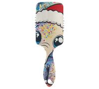 Cartoon Cute Merry Christmas Elephant delicato capelli cuoio capelluto massaggiatore Progettato cuoio capelluto massaggiatore spazzola per capelli corti con manico ergonomico cepillo para cabello
