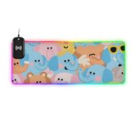 Cartoon Cute Mouses Colore Della Luce Wirel Ricarica Glowing pad Mouse Esteso Grande Desktop 30.6 x 15.7 pollici Tappetino per il Mouse per Computer