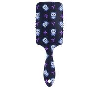 Cartoon Cute Neon Fluorescente Panda antistatico capelli districante Progettato massaggiatore testa cuoio capelluto per capelli spessi con manico ergonomico cepillo para cabello