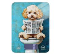 Cartoon Cute Oil Painting Sense Dog Espresso Food Scale per Dieta 5kg/5g Bilancia digitale precisa per la cucina con 4 unità per la preparazione dei pasti Preparazione dei pasti Preparazione dei pasti