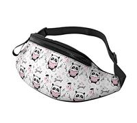 Cartoon Cute Panda Crossbody Bag Runner Piccolo Hip Running Sport Sottile Alla moda Per Jogging Escursionismo Donna